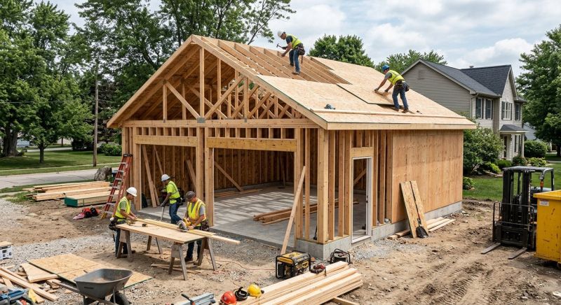 Attached Garage Construction in Pearland, TX