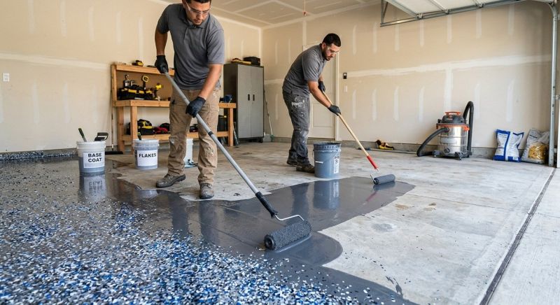 Basement Floor Epoxy Service in Greensboro, NC