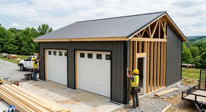 Detached Garage Construction in North Charleston, SC