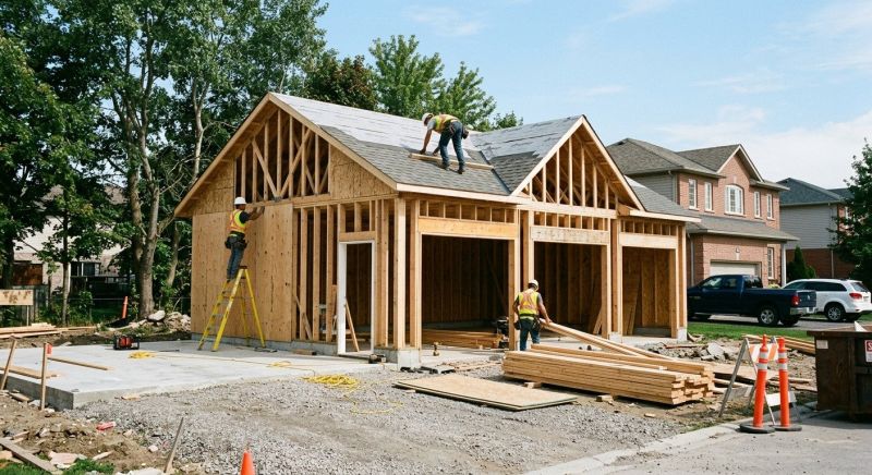 Detached Garage Construction in Katy, TX